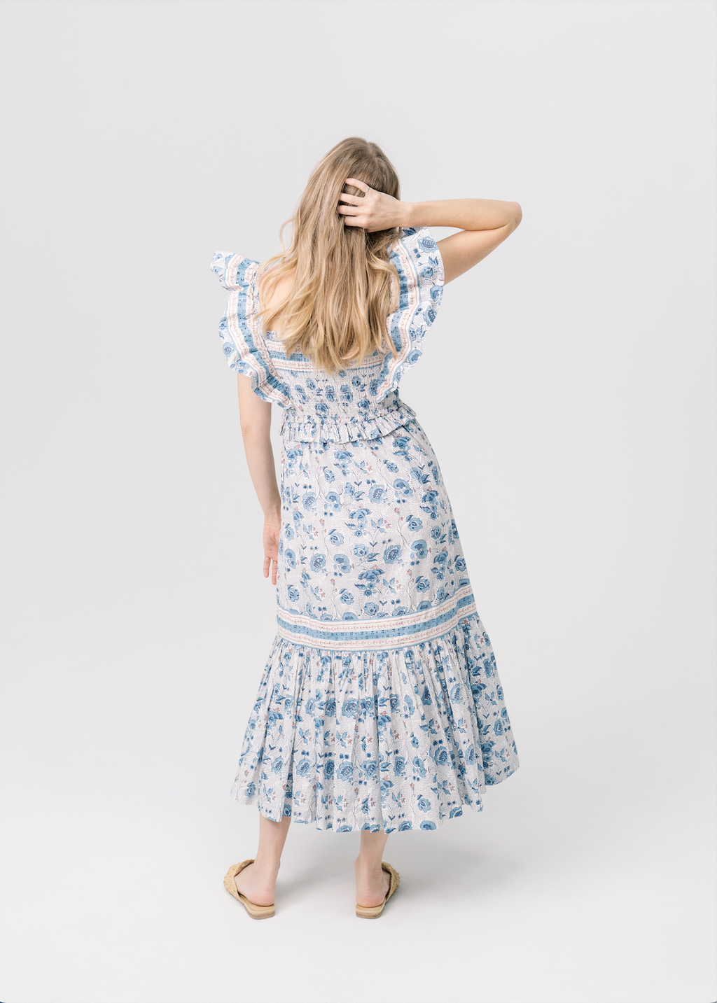 Women’s Everyday Dress in Blue Floral